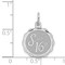 Sterling Silver Sweet Sixteen Disc Charm Birthday Jewerly 22mm x 16mm
